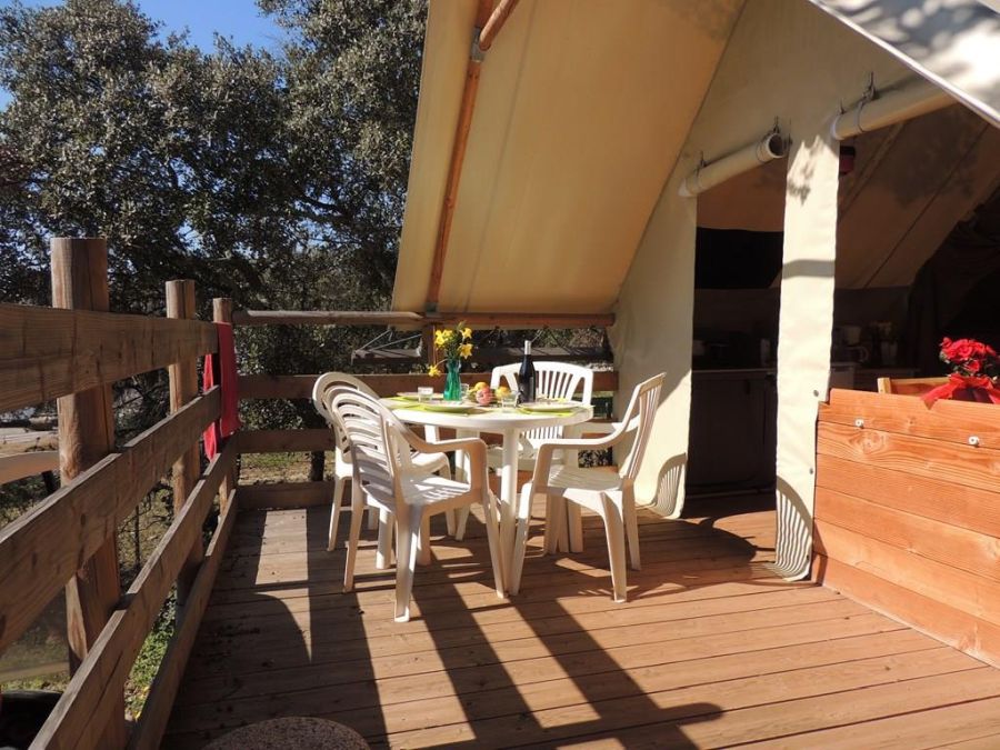 glamping en tente dans l'hérault
